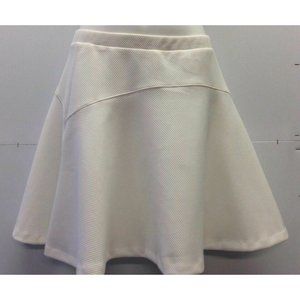 Necessary Objects Ivory Textured Mini Skirt Size L